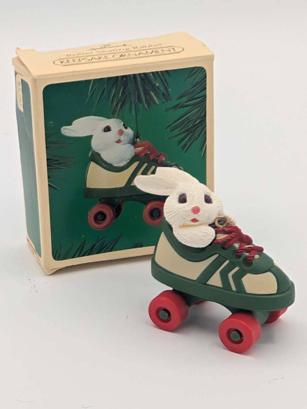 Hallmark 1984 Keepsake Ornament Roller Skating Rabbit VTG MIB